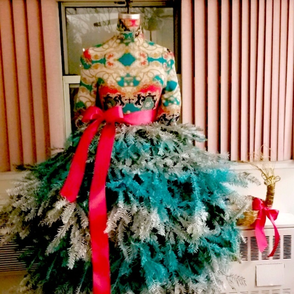 Custom Christmas tree made with real pine.